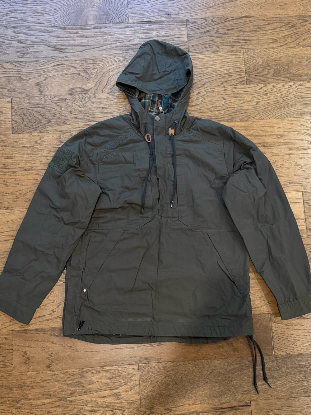 5.11 Tactical Men's Hooded Anorak Jacket - Olive Green